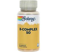 Solaray B Complex | Toutes les vitamines du groupe B au naturel | haute assimilation grâce aux plantes | 50 capsules, 1 unité (Lot de 1)