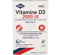 Parapharmacie > Compléments alimentaires > Compléments Alimentaires Vitalité et Défenses immunitaires > Vitamines D ISBA Vitamine D3 2000 UI Films Orodispersibles x 30 - Vitamines D - Pharmacie en lig
