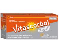 VITASCORBOLMULTI ADULTE - Complément alimentaire vitamine C - 30 comprimés