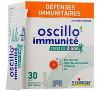 Parapharmacie > Compléments alimentaires > Compléments Alimentaires Vitalité et Défenses immunitaires > Vitamines enfants Boiron Oscillo'Immunité Dès 3 Ans Sticks x 30
