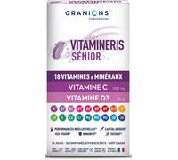 Parapharmacie > Compléments alimentaires > Compléments Alimentaires Vitalité et Défenses immunitaires > Vitamines seniors Granions Vitamineris Senior 1000 mg Comprimés Effervescents x 30 - Vitamines s