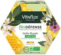 Vitaflor Apiculte Gelée Royale Bio 1500mg Défense+ 20 ampoules