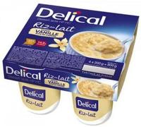 Delical Riz au Lait Vanille Purée 4x200 g