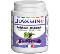 JUVAMINE - Artichaut et Radis Noir - Bien-être du Foie - Contribue au bon Fonctionnement du Système Digestif et Hépatique - Format 2 Mois - 120 Gélules d'origine végétale