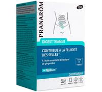 PRANARÔM - Digestarom - Digest Transit - Fluidité Des Selles - Huile Essentielle De Gingembre BIO et Psyllium - Vegan