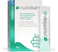Parapharmacie > Compléments alimentaires > Digestion - Transit > Probiotique digestion > Probiotique colon irritable Biogaran Nucolsan Syndrome du Côlon Irritable Sachets x 30 - Probiotique colon irri