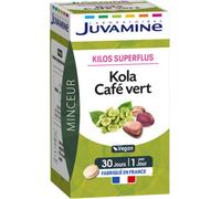 Parapharmacie > Compléments alimentaires > Minceur > Destockage des graisses Juvamine Kola Café Vert 30 Comprimés - Destockage des graisses - Pharmacie en ligne LaSante.net