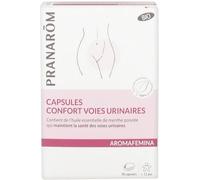 Parapharmacie > Compléments alimentaires > Système urinaire Pranarôm Aromafemina Capsules Confort Voies Urinaires Bio 30 Capsules - Système urinaire - Pharmacie en ligne LaSante.net