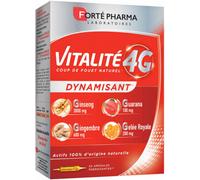 Forté Pharma Vitalité 4G Dynamisant Coup de fouet naturel Vitamine C 20 ampoules