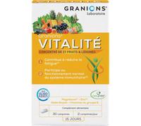 Parapharmacie > Compléments alimentaires > Vitalité - Défenses immunitaires Granions Vitalité x 30 - Vitalité - Défenses immunitaires - Pharmacie en ligne LaSante.net