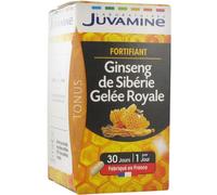 Juvamine Tonus Fortifiant Ginseng De Sibérie Gelée Royale 200mg Gélules 30