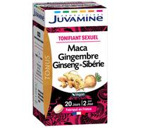 Juvamine Tonifiant Sexuel Maca Gingembre Ginseng de Sibérie 40 comprimés