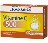 Juvamine Vitamine C 500 Orange Sans Sucres Effervescents 30 comprimés