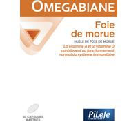 Parapharmacie > Compléments alimentaires > Vitalité - Défenses immunitaires PiLeJe Omegabiane Foie de Morue x 80 - Vitalité - Défenses immunitaires - Pharmacie en ligne LaSante.net
