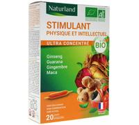 Parapharmacie > Compléments alimentaires > Vitalité - Défenses immunitaires > Tonus et fatigue Naturland Stimulant Physique et Intellectuel Bio 20 Ampoules de 10 ml - Tonus et fatigue - Pharmacie en l