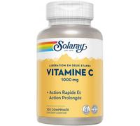 Parapharmacie > Compléments alimentaires > Vitalité - Défenses immunitaires > Vitamines C et acérola Solaray Vitamine C 1000 mg 100 Comprimés - Vitamines C et acérola - Pharmacie en ligne LaSante.net