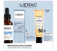 Parapharmacie en ligne > Beauté & Soins > Idées cadeaux > Coffrets Lierac Protocole Sérum Anti-Taches Niacinamide Pur 30 ml + Sunissime Le Fluide Velouté Solaire Visage SPF50+ 25 ml Offert