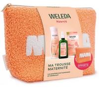 Weleda Trousse Maternité & Allaitement – Huile 100ml, Gel 200ml, Tisane 20 sachets – trousse offerte