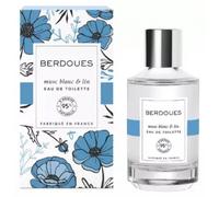 BERDOUES Eau de Toilette Musc Blanc & Lin, Douce et réconfortante, Made in France, Vegan, Sans colorant, Parfum femme, 95% d’origine naturelle, flacon, 100ml