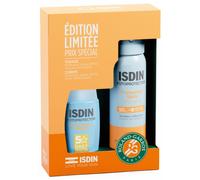 Isdin Fotoprotector Fusion Water Magic Crème Solaire SPF50 50 ml + Protecteur Solaire SPF50 Spray 100 ml - Coffret 2 produits