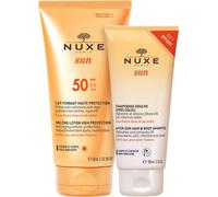 Parapharmacie en ligne > Beauté & Soins > Produit Solaire > Produits de Protection Solaire Nuxe Sun Lait Délicieux SPF 50 150 ml + Shampooing 100 ml Offert - Protection solaire - Pharmacie en ligne La
