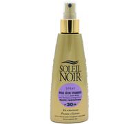 Soleil Noir - Huile Sèche Vitaminée SPF30 Haute Protection Solaire UVA et UVB - Peaux Claires - Vitamines et Huiles Nobles - Fabrication Française - Flacon Pompe, 150 ml