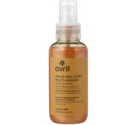 Avril - Huile Pailletée Multi-Usages Bio - Huile d'Amande Douce Bio - Peau & Cheveux - Nourrit et Protège - 97% d'Origine Naturelle - Certifié Bio Ecocert - Fabriqué en France - Spray 100ml