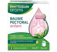 Parapharmacie en ligne > Beauté & Soins > Produits de Soins Corps > Soins apaisants Phytosun Arôms Baume Pectoral Enfant 60 g - Soins apaisants - Pharmacie en ligne LaSante.net