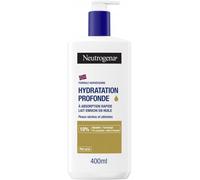 Neutrogena - Lait corps Formule Norvégienne Hydratation Profonde (flacon-pompe de 400 ml) - Lait à absorption rapide pour peaux sèches et abîmées - Lait hydratant enrichi en huile