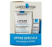 Parapharmacie en ligne > Beauté & Soins > Produits de soins du corps > Produits de soin des mains La Roche-Posay Lipikar Xerand Crème Mains 50 ml + Nutritic Lèvres 47 ml Offre Spéciale