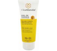 CICAMANUKA - Baume corps réparateur au miel de Manuka IAA10+ - Favorise la réparation des peaux sèches - Certifié Bio - 200ml