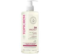 Topicrem - DA PROTECT Gel Nettoyant Surgras - Nettoie, Apaise, Protège - Gel Douche pour Peaux Sensibles, Sèches, Atopiques, Bébés, Enfants et Adultes - Fabrication Française - 500 ml