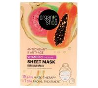 Parapharmacie en ligne > Beauté & Soins > Produits de Soins du Visage > Masques visage Organic Shop Masque Papier Antioxydant & Anti-Âge Goyave & Papaye Masque 25 g