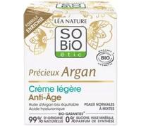 SO’Bio étic Crème légère anti-âge Précieux Argan Acide hyaluronique Bio 50 ml