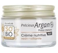 So'Bio Étic Précieux Argan Crème Nutritive Redensifiante Nuit Peaux Matures Bio Tube 50ml