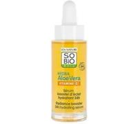 SO’Bio étic Sérum booster d'éclat Hydra Aloe Vera – Acide hyaluronique & Vitamine C – 30 ml