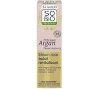 SO’Bio étic Sérum Précieux Argan Rose Éclat Revitalisant Peau Mature Bio 30 ml