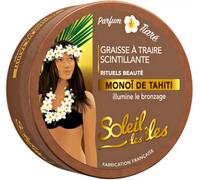 Parapharmacie en ligne > Beauté & Soins > Produits solaires > Accélérateurs de bronzage Soleil des îles Graisse à Traire Scintillante Parfum Tiaré 150 ml - Accélérateurs de bronzage - Pharmacie en lig