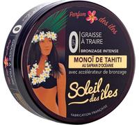 Soleil des Iles | Graisse à Traire au Monoï de Tahiti + Réa - Accélérateur de Bronzage - Waterproof - Parfum des Îles - Fabriqué en France