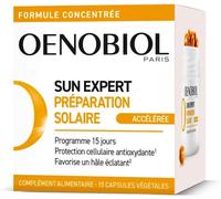 Parapharmacie en ligne > Beauté & Soins > Produits solaires > Produit pour la préparation et l'entretien du bronzage Oenobiol Solaire Express Préparation Solaire Accélérée Capsulesx 15