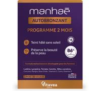 Parapharmacie en ligne > Beauté & Soins > Produits solaires > Produit pour la préparation et l'entretien du bronzage Manhaé Autobronzant Gélules x 60