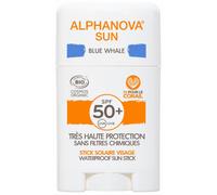 Parapharmacie en ligne > Beauté & Soins > Produits solaires > Produits de protection solaire Alphanova Sun Stick Solaire Blue Whale Visage SPF50+ Bio 12 g
