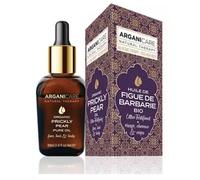 Arganicare | Huile de Figue de Barbarie Bio 3-en-1 | Visage Corps Cheveux Ongles | Pression à Froid | Vitamine E | Peaux Matures | 30 ml