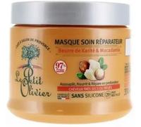 Le Petit Olivier - Masque soin réparateur Karité & Macadamia - Cheveux secs/frisés 330 ml