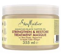 SHEA MOISTURE - Masque Fortifiant Huile de Ricin noir de Jamaïque - Répare les cheveux abîmés et traités chimiquement, Fortifie et Restaure - 355ml