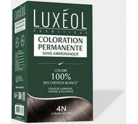 Parapharmacie en ligne > Beauté & Soins > Soins Des Cheveux > Produits Coloration Cheveux Luxéol Coloration Permanente - Coloration - Pharmacie en ligne LaSante.net 4N Châtain