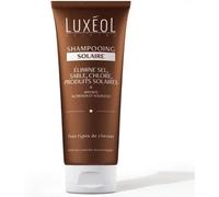 LUXÉOL - Shampooing Solaire - Soin Cheveux Nourrissant Plage, Piscine - Elimine Sel Sable Chlore Produits Solaires - Sans Silicone - 97% D'Ingrédients D'Origine Naturelle - Fabriqué En France - 200ml