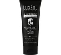 Luxéol - Shampoing Cheveux & Barbe - Redonne Force aux Cheveux & Adoucit la Barbe - Shampoing Homme 2 En 1 Sans Silicone Ni Tensio-actifs sulfatés - Fabriqué En France - 200 ml