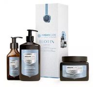 Parapharmacie en ligne > Beauté & Soins > Soins des cheveux > Shampooings > Shampooings pour cheveux secs, abîmés et cassants Arganicare Coffret Trio Fortifiant & Réparateur Biotine
