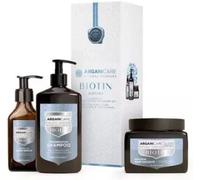 Parapharmacie en ligne > Beauté & Soins > Soins des cheveux > Shampooings > Shampooings pour cheveux secs, abîmés et cassants Arganicare Coffret Trio Fortifiant & Réparateur Biotine
